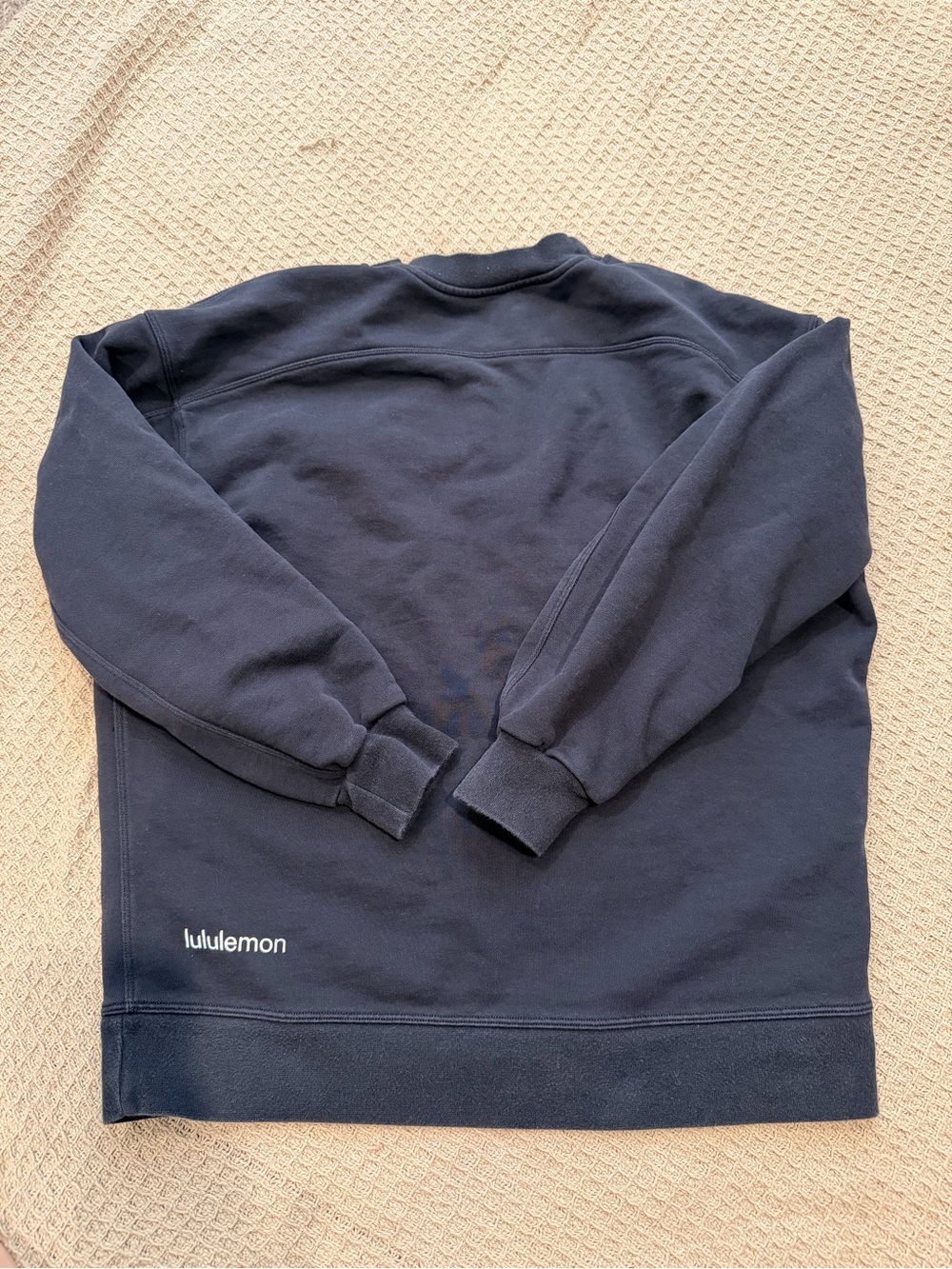 lululemon athletica black  Crewneck Sweatshirt